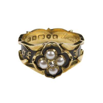 哀悼指環 Mourning Ring（Credit：National Funeral Museum Collection 倫敦國家葬禮博物館收藏 ）