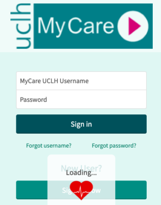 MyCare應用程序，只適用於UCLH。（網絡圖片）