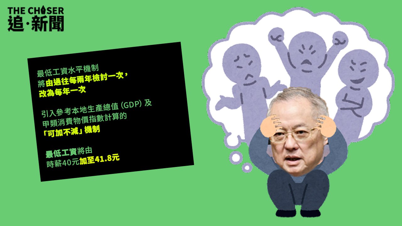 最低工資｜為張宇人補鑊？政府擬引入「可加不減」機制 改每年檢討一次- 追新聞